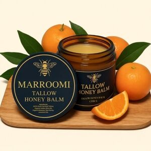 2 Jars of Marroomi Tallow Honey Balm - Orange